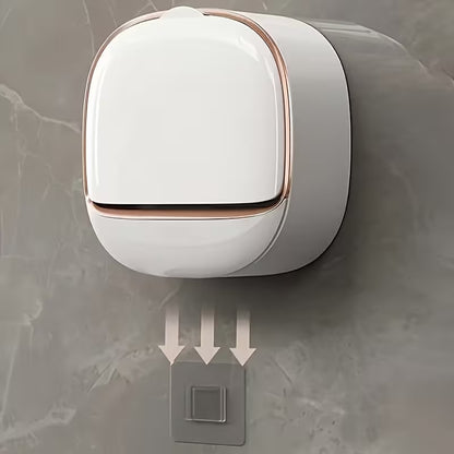 Wall-Mounted Draining Soap Holder – No-Drill Soap Box for Bathroom and Shower